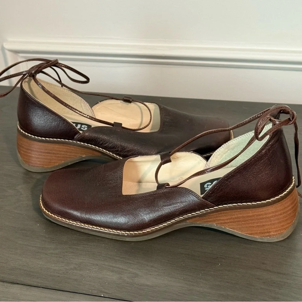 Nexus Women's Brown Leather Shoes Size 37/ US 6.5
